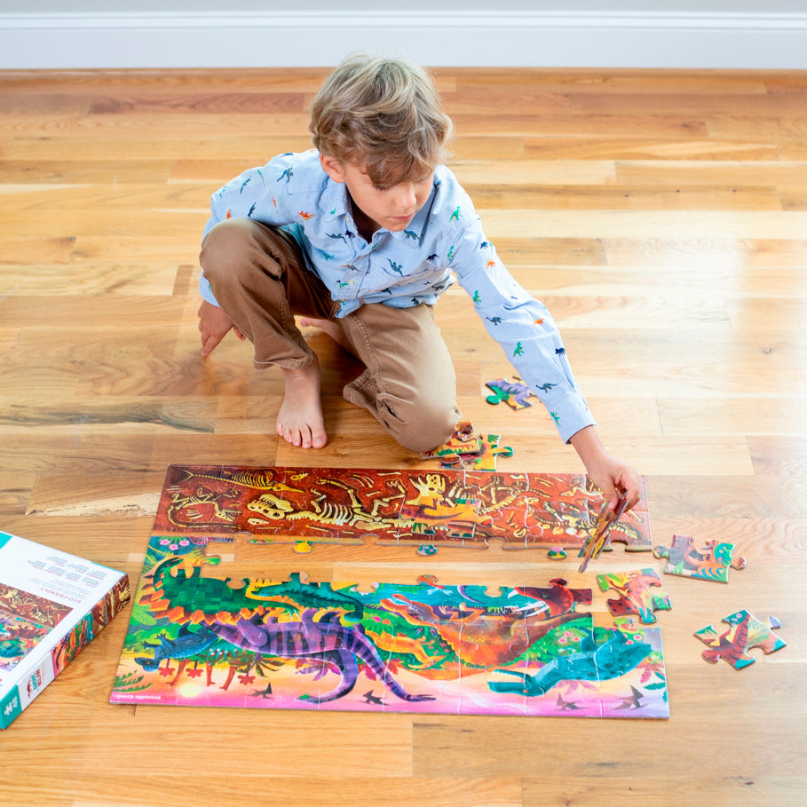 Above & Below Puzzle 48 Pc - Dinosaur World