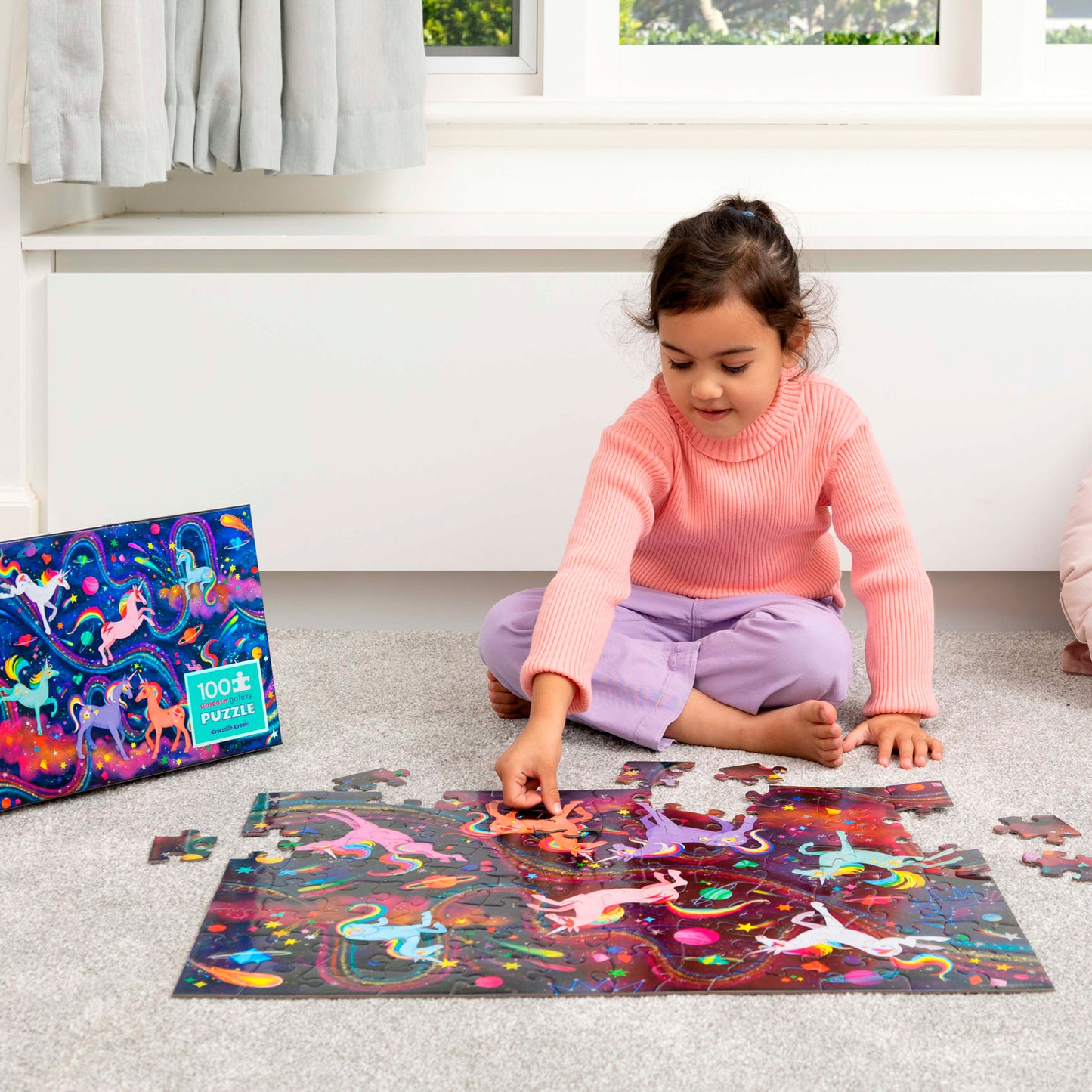 Holographic Puzzle 100 Pc - Unicorn Galaxy
