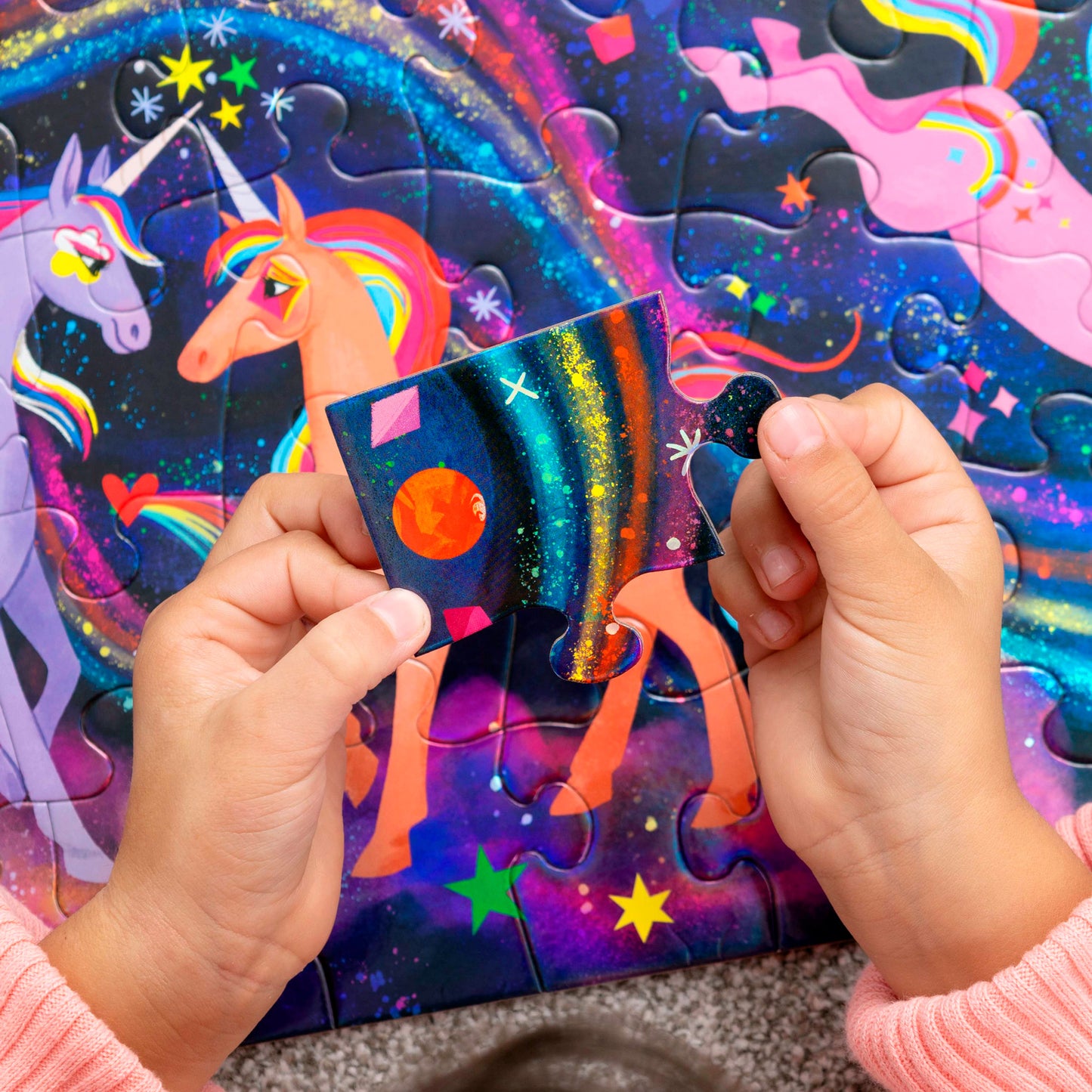 Holographic Puzzle 100 Pc - Unicorn Galaxy