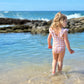 Dixie Ruffle Gingham Honey Yellow Girls Swimsuit
