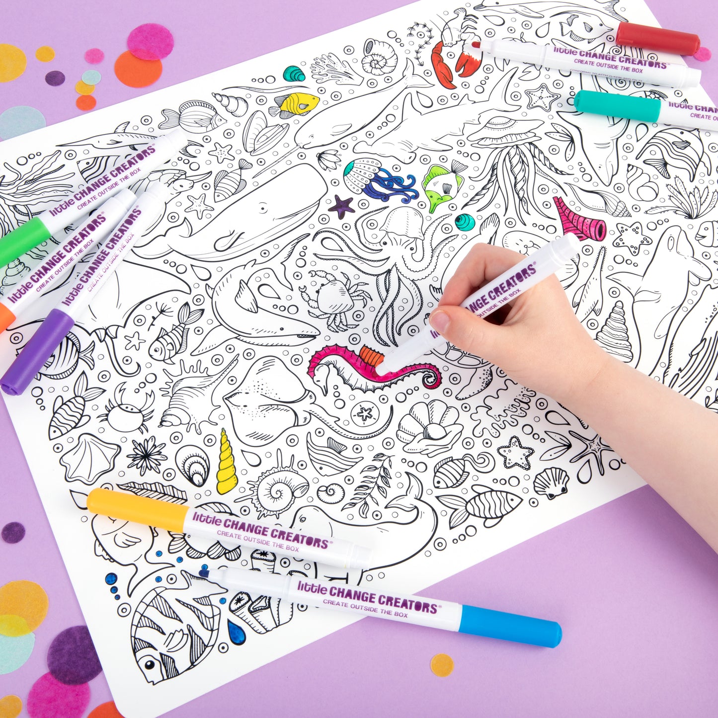 UNDERWATER Re-FUN-able™ Colouring Set