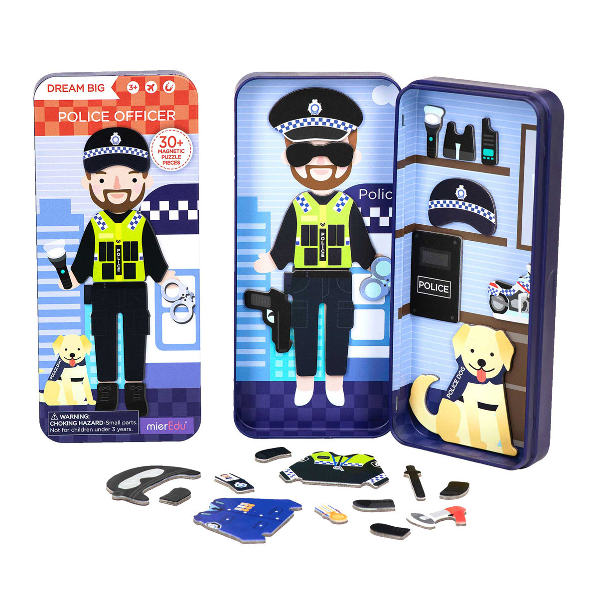 Magnetic Puzzle Box - Police Officer