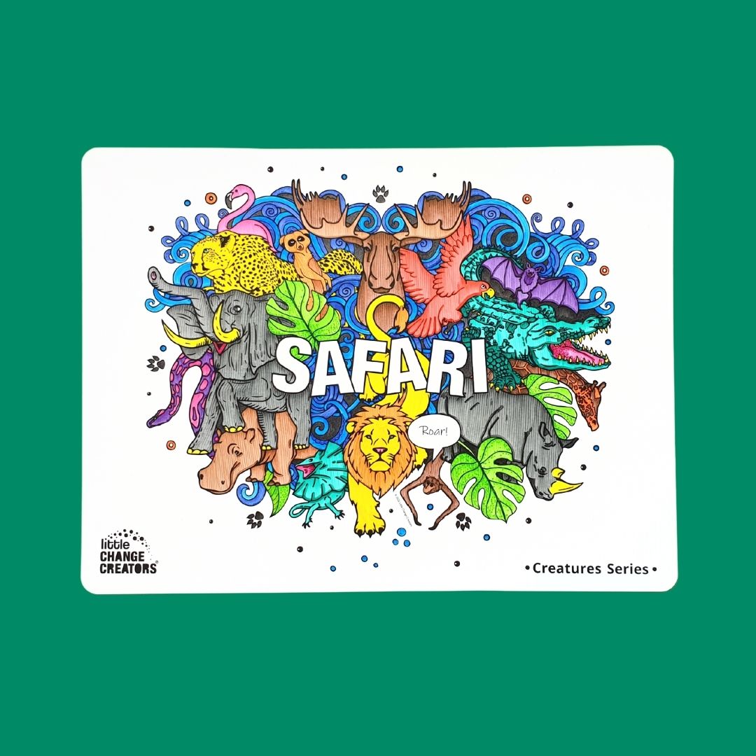 SAFARI Re-FUN-able™ Colouring Set