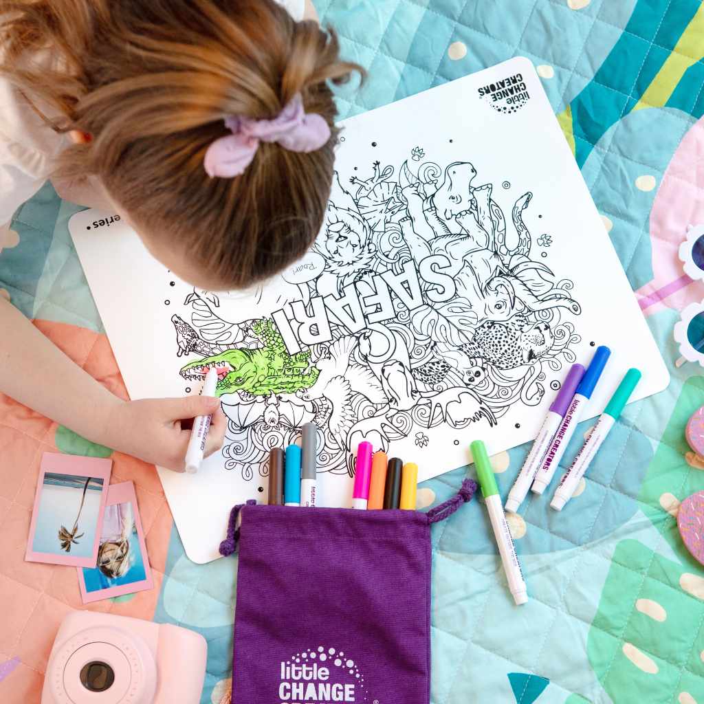 SAFARI Re-FUN-able™ Colouring Set