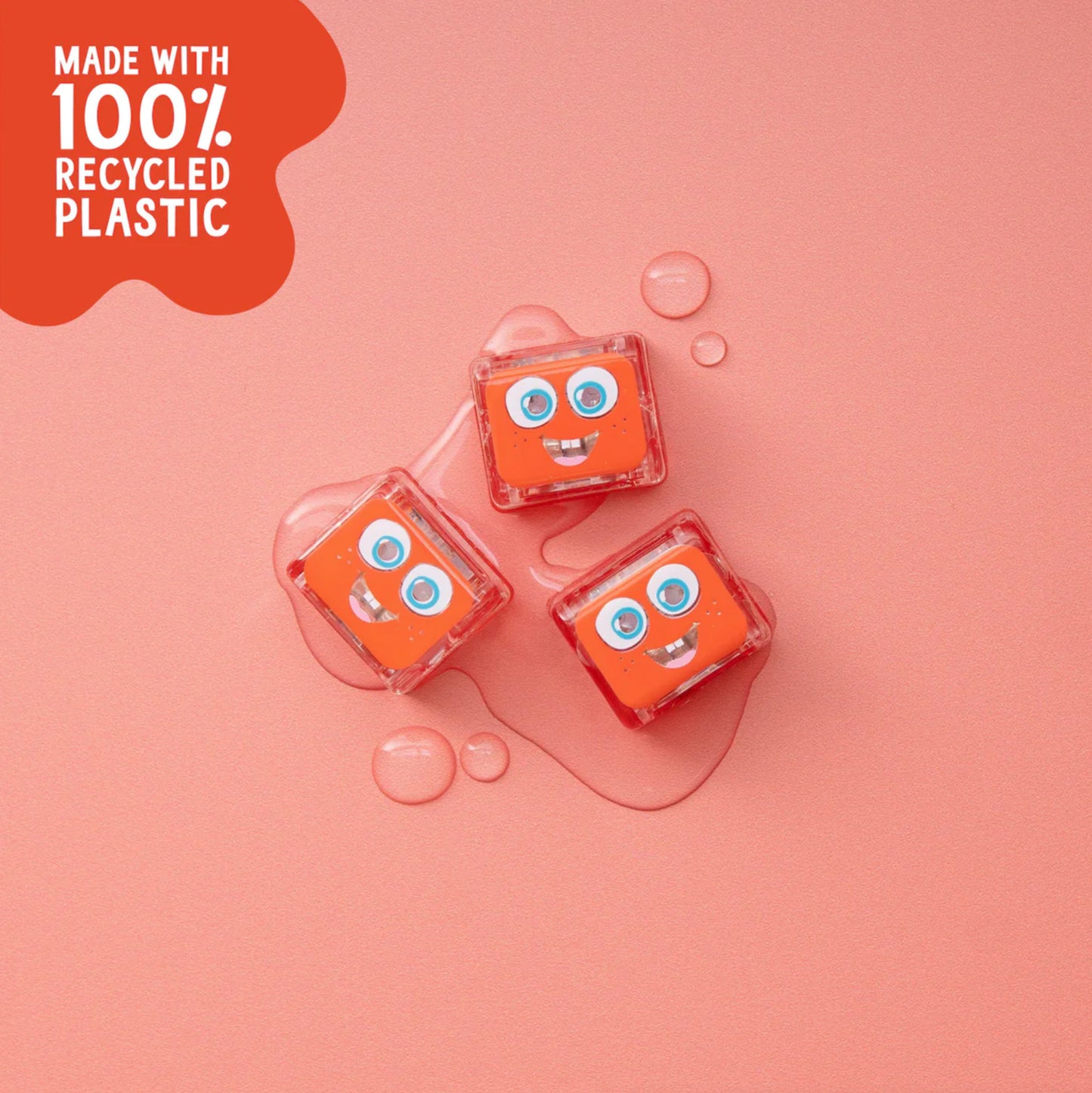 Glo Pals Water Activated Light-Up Cubes - Sammy (Red)
