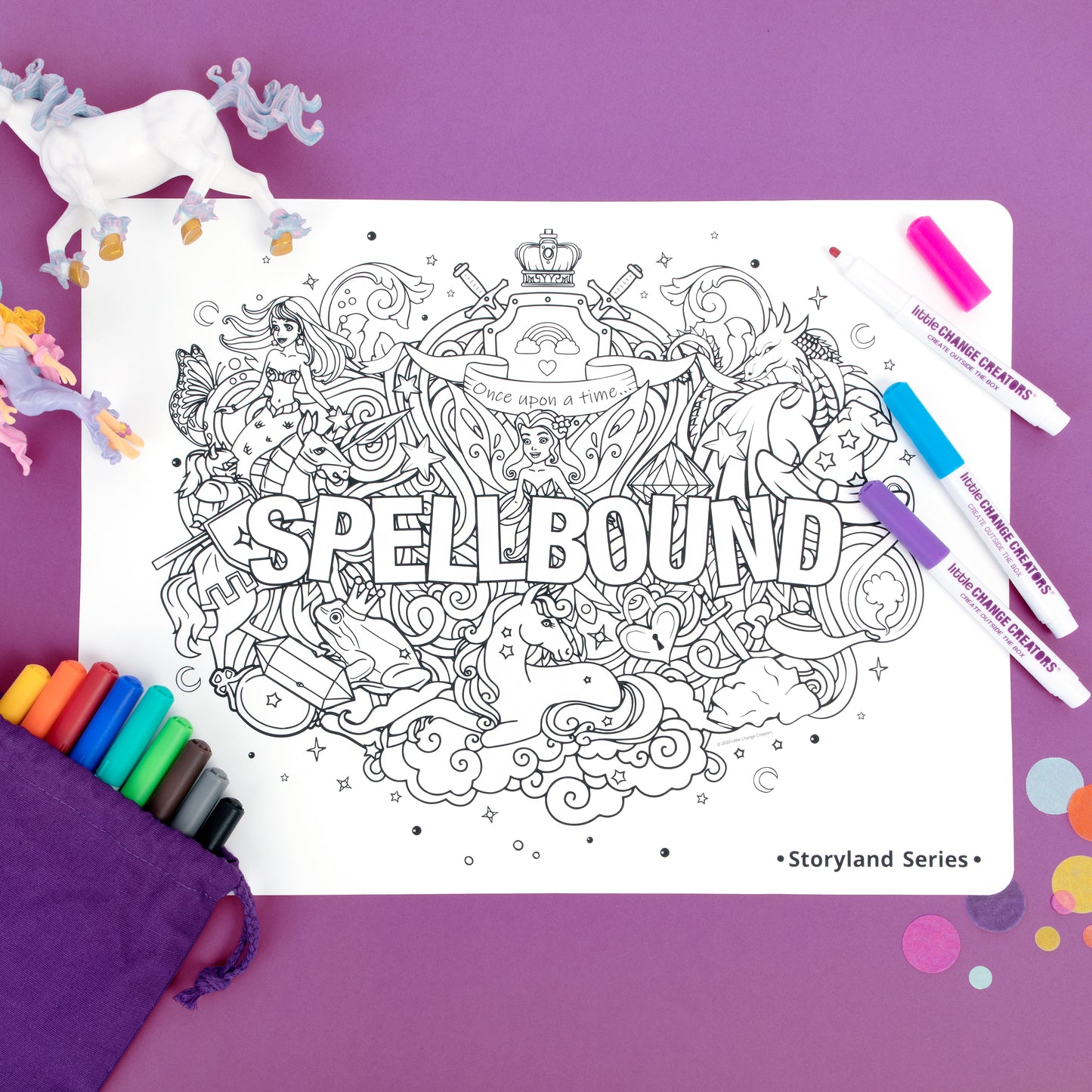 SPELLBOUND Re-FUN-able™ Colouring Set