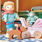 Mr. Goodwood & His Dog - Wooden Doll