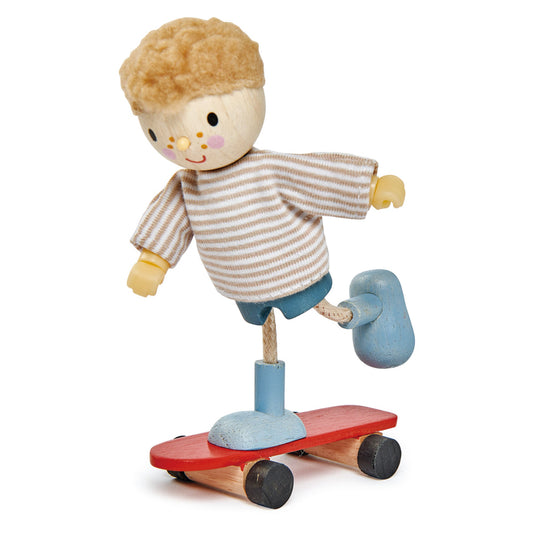 Edward & His Skateboard - Wooden Doll