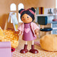 Ayana & Her Cat - Wooden Doll