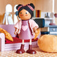 Ayana & Her Cat - Wooden Doll