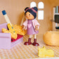 Ayana & Her Cat - Wooden Doll