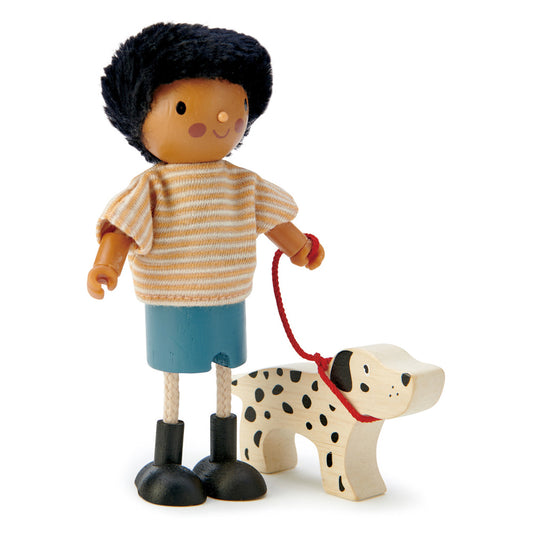 Mr. Forrester & His Dog - Wooden Doll