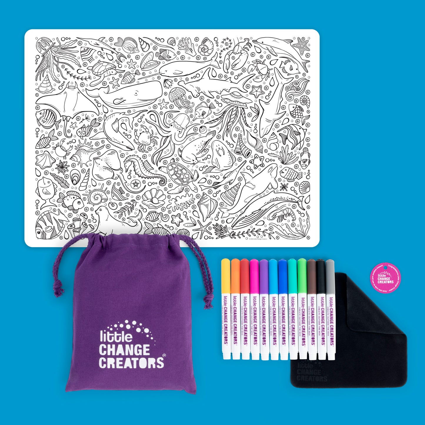 UNDERWATER Re-FUN-able™ Colouring Set