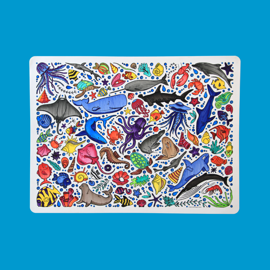 UNDERWATER Re-FUN-able™ Colouring Set