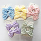 Alice Gingham Bow Hair Clips - Set of 2