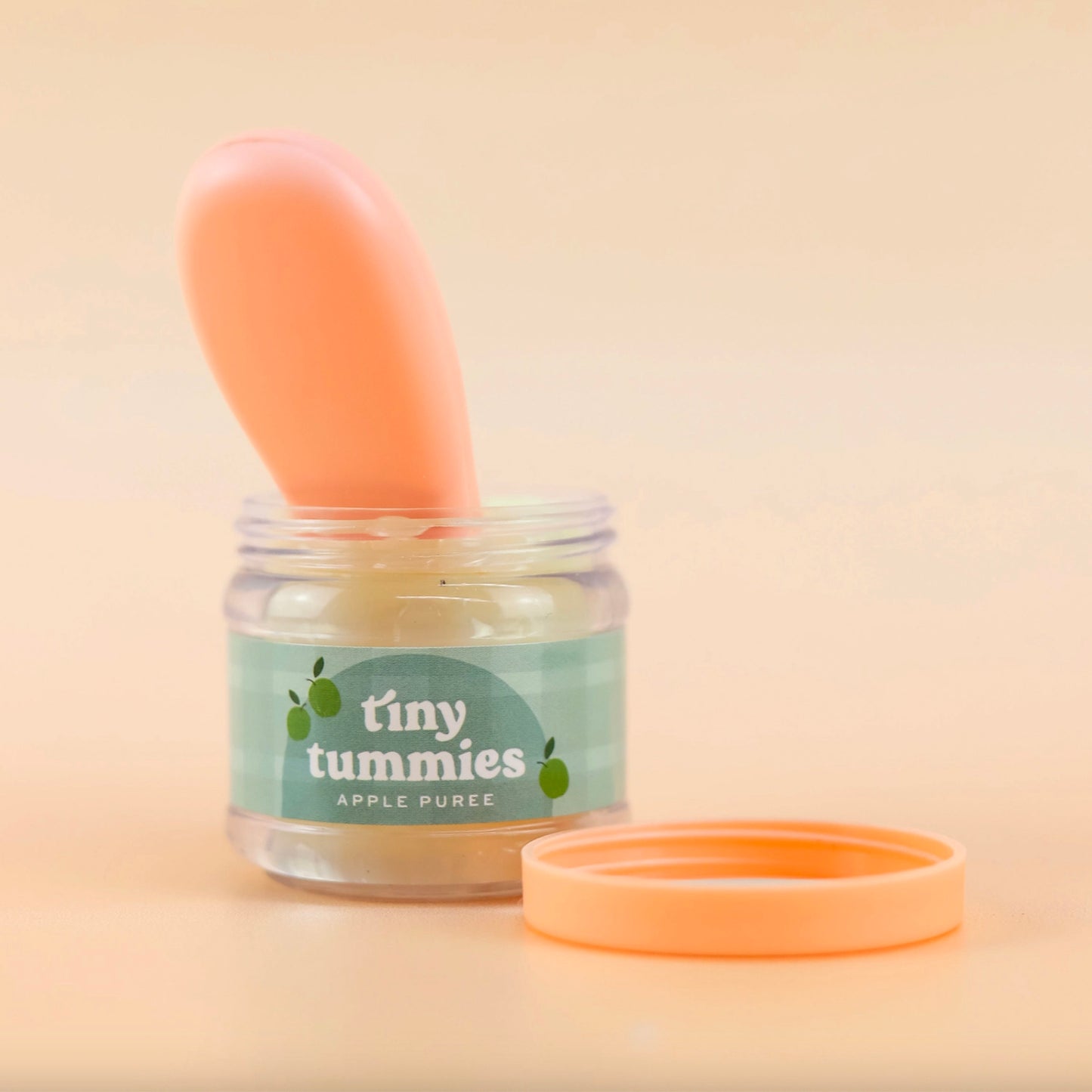 Tiny Tummies Food Jar & Spoon Set - Apple Puree
