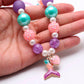 Ariel Mermaid Tail Adjustable Beaded Charm Necklace