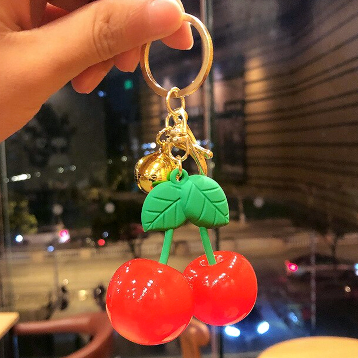 Juicy Cherry Keychain Charm