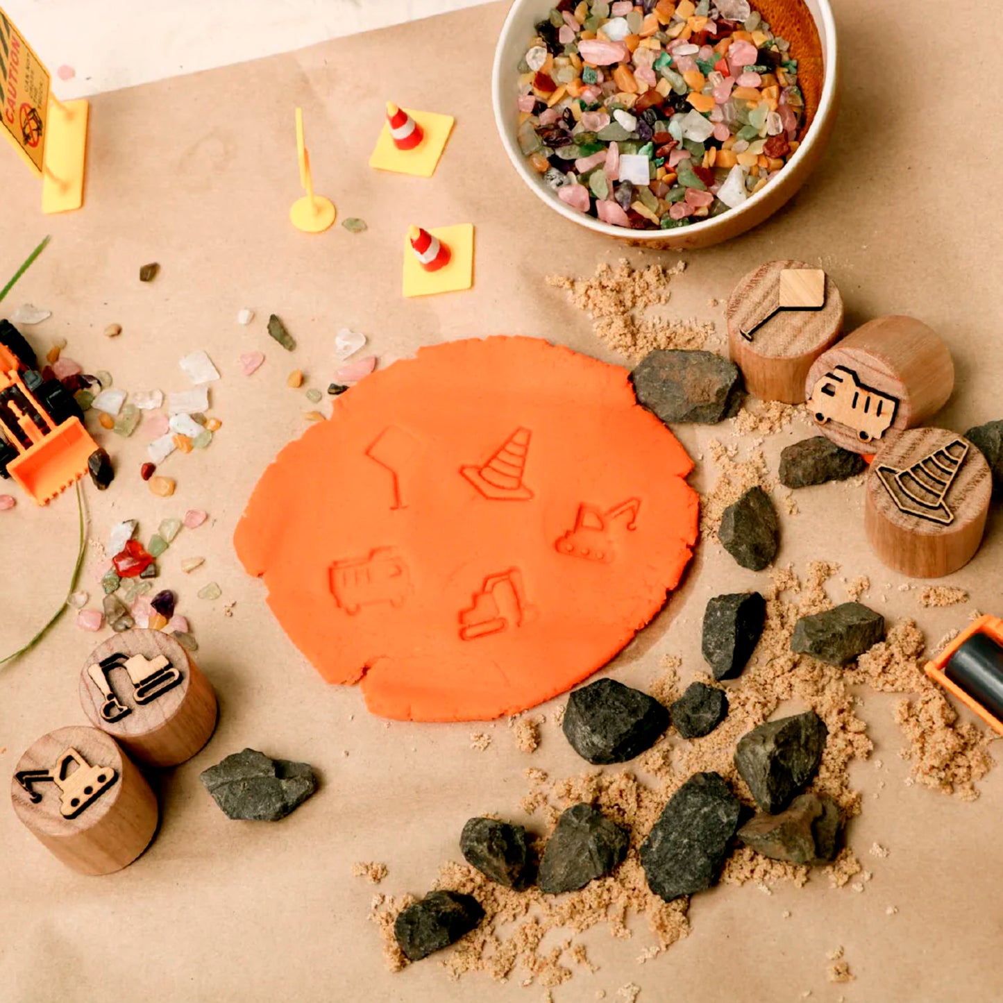Playdough Stamps - Construction