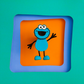 Glo Pals Water Activated Light-Up Sensory Toy - Cookie Monster