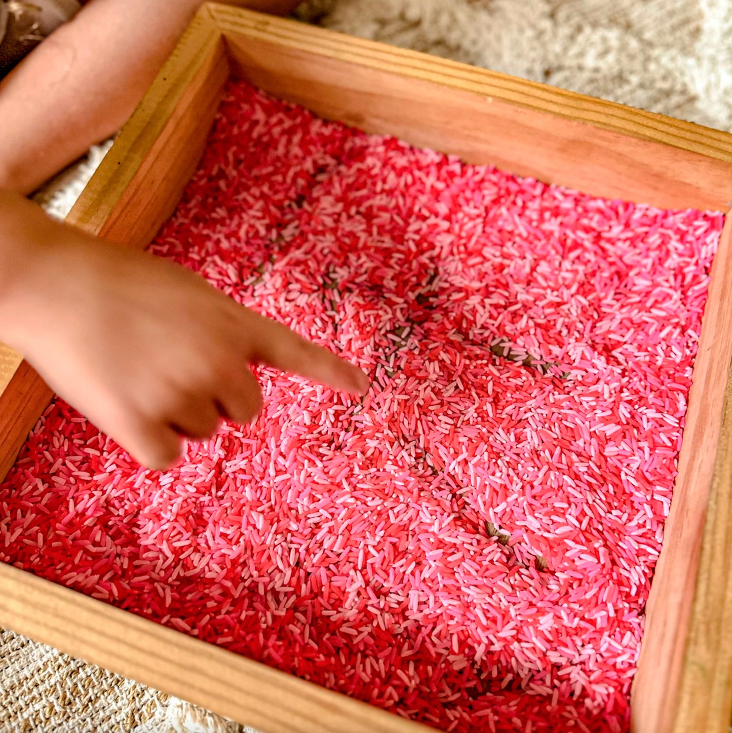 Sensory Rice - Flamingo