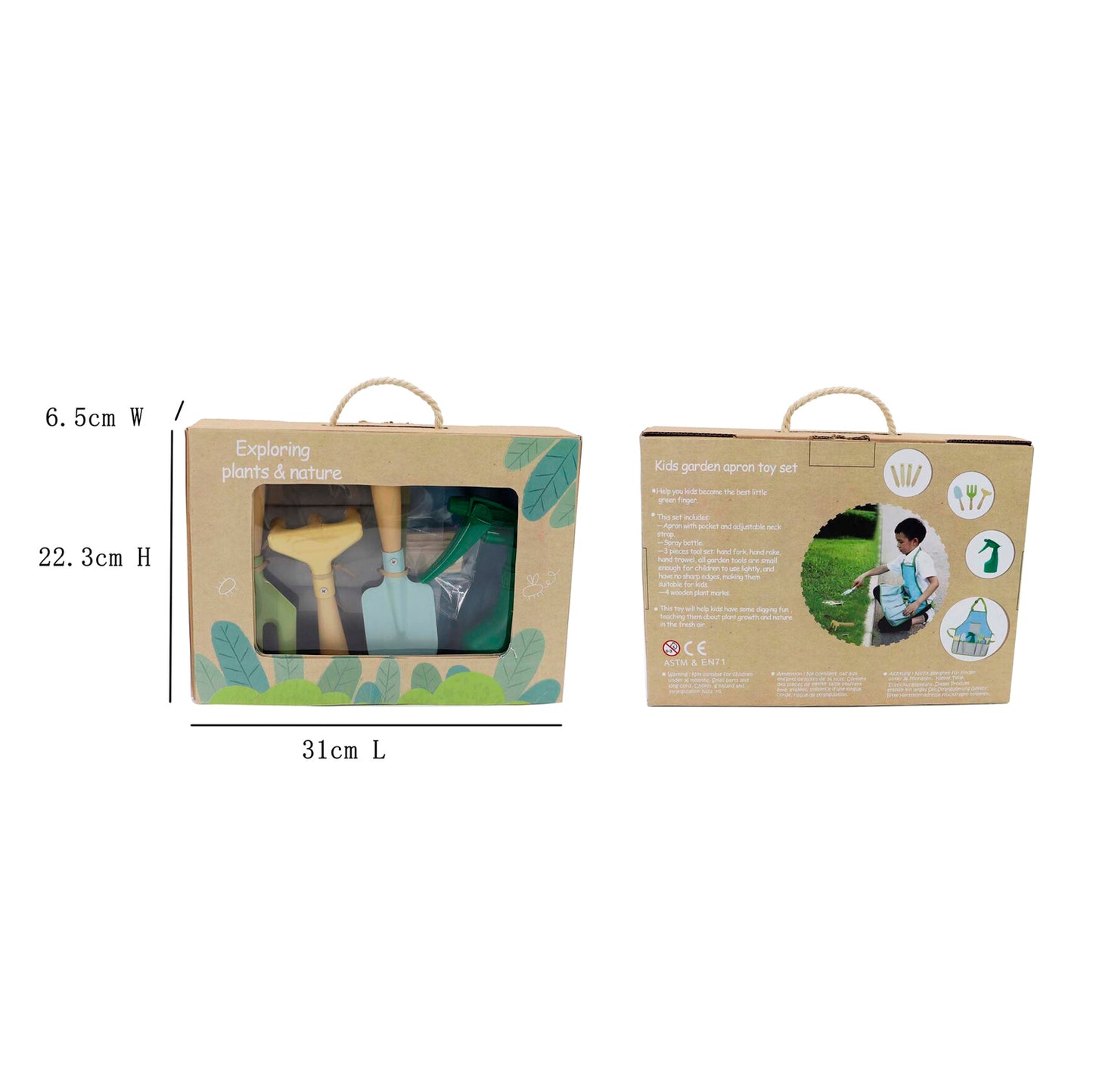 Kids Garden Tool & Apron Set