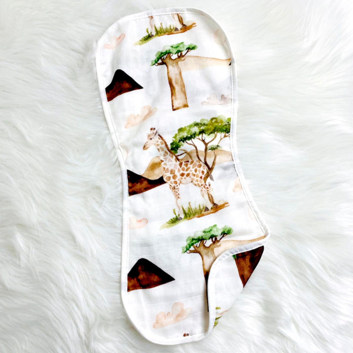 Boho Muslin Double Sided Burp Cloth