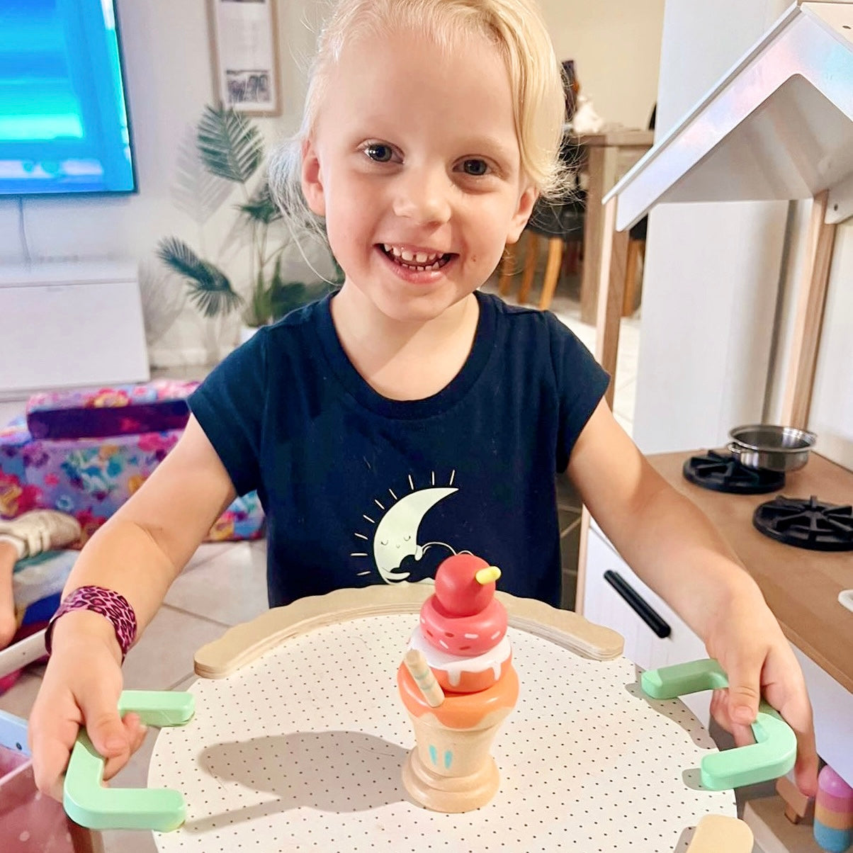 Wooden Stacking Ice Cream