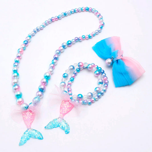 Mermaid Dreams Necklace Bracelet & Hair Clip Set