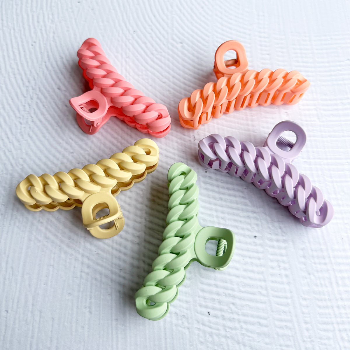 Molly Braided Pastel Hair Claw Clip