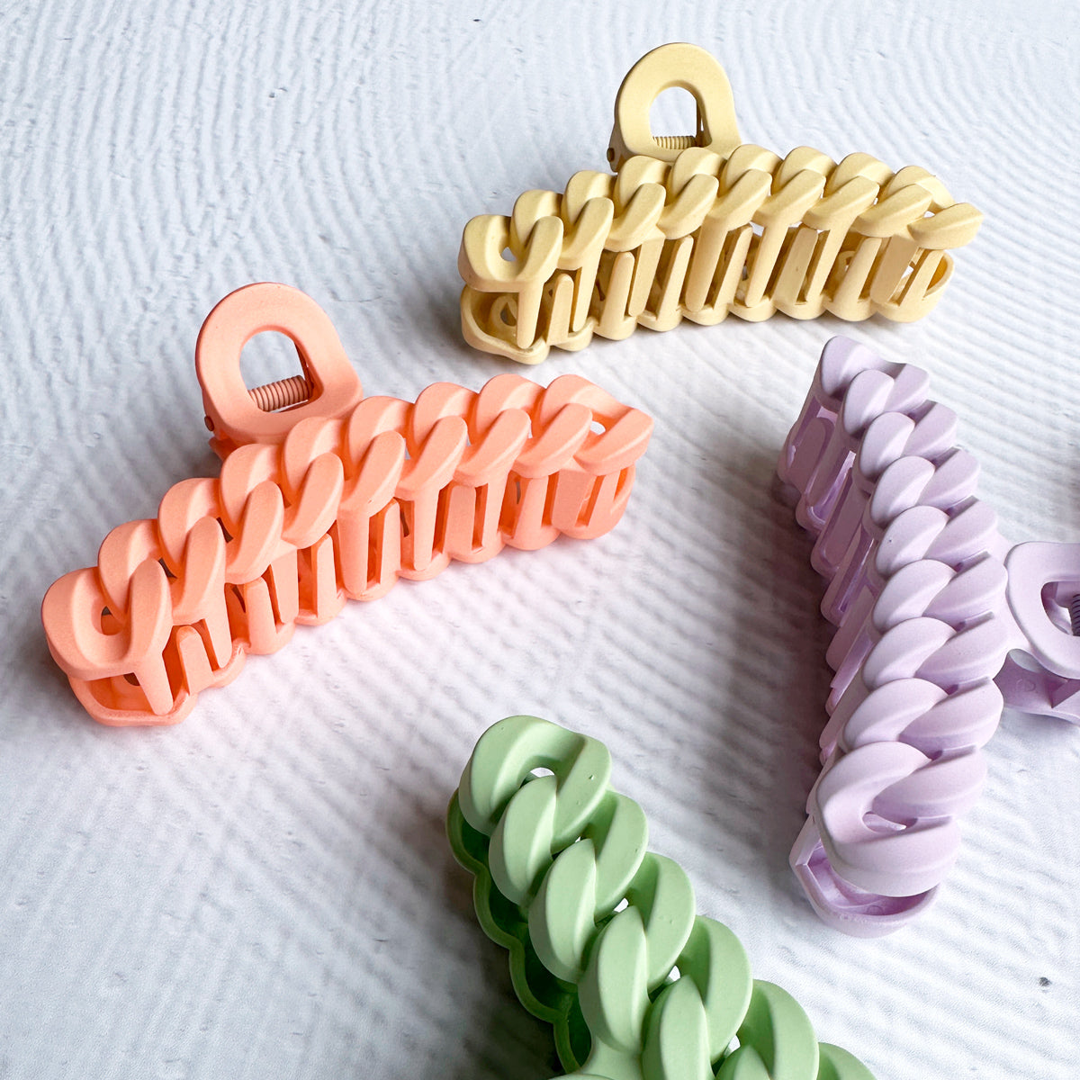 Molly Braided Pastel Hair Claw Clip
