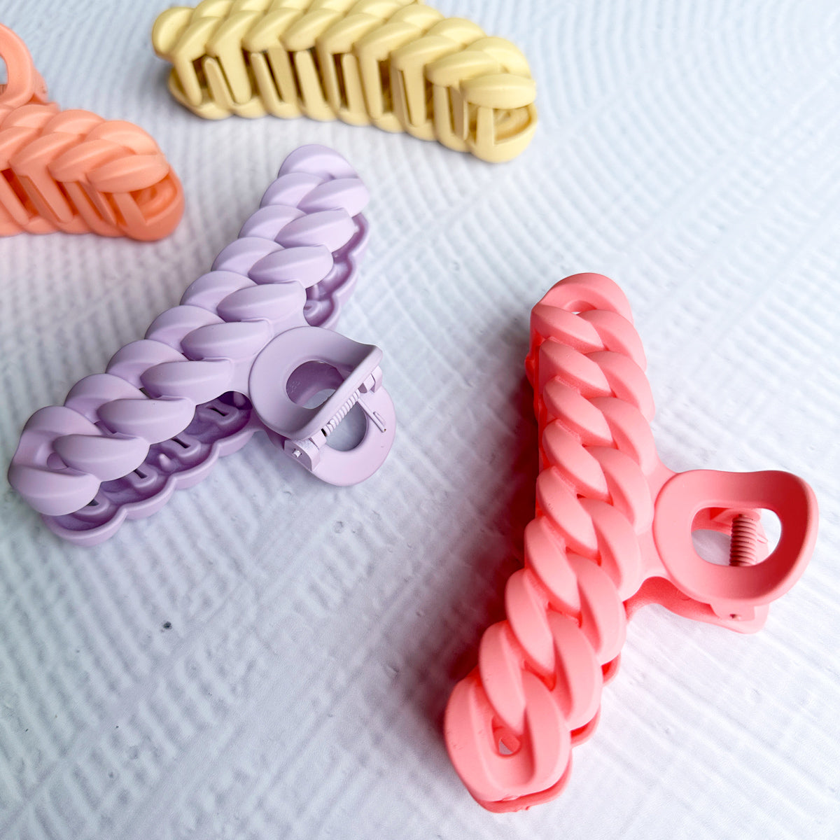 Molly Braided Pastel Hair Claw Clip