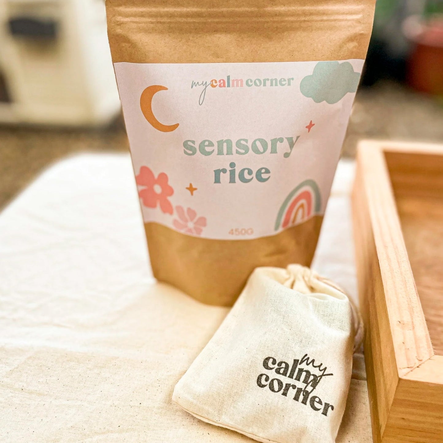 Sensory Rice - Pastel Rainbow