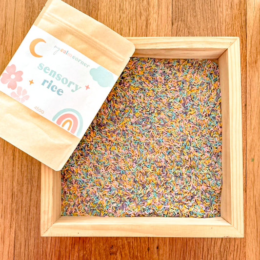 Sensory Rice - Pastel Rainbow