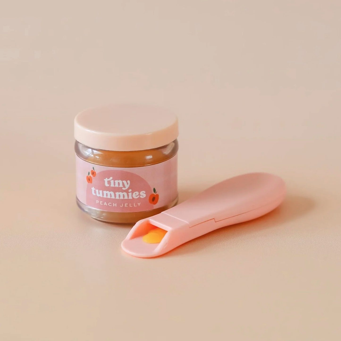 Tiny Tummies Food Jar & Spoon Set - Peach Jelly