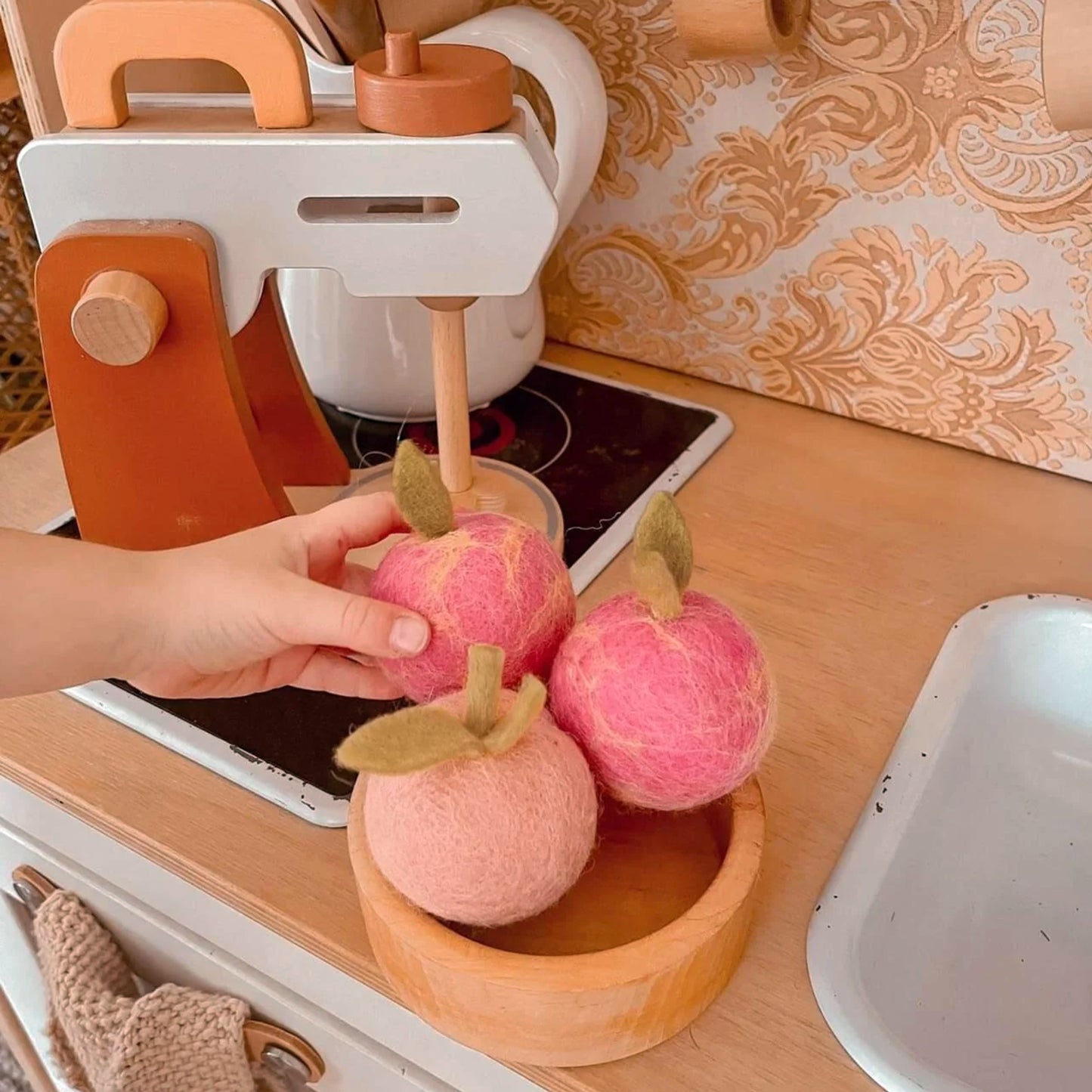 Felt Pink Lady Apple