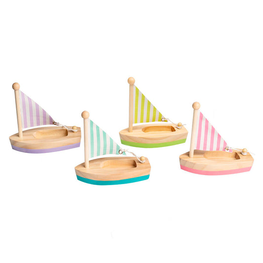 Wooden Small Sailboat