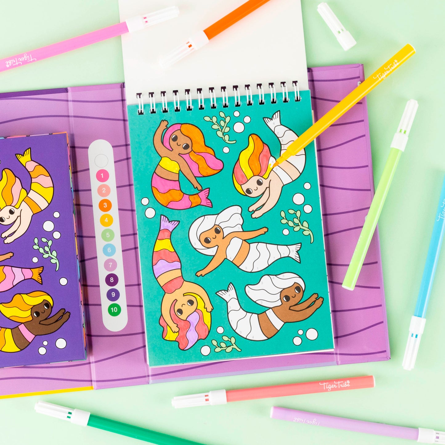 Colour by Numbers - Mermaids & Friends