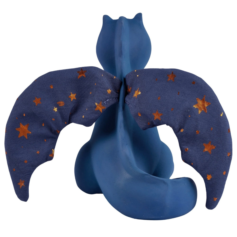 Midnight Dragon Natural Rubber Baby Rattle