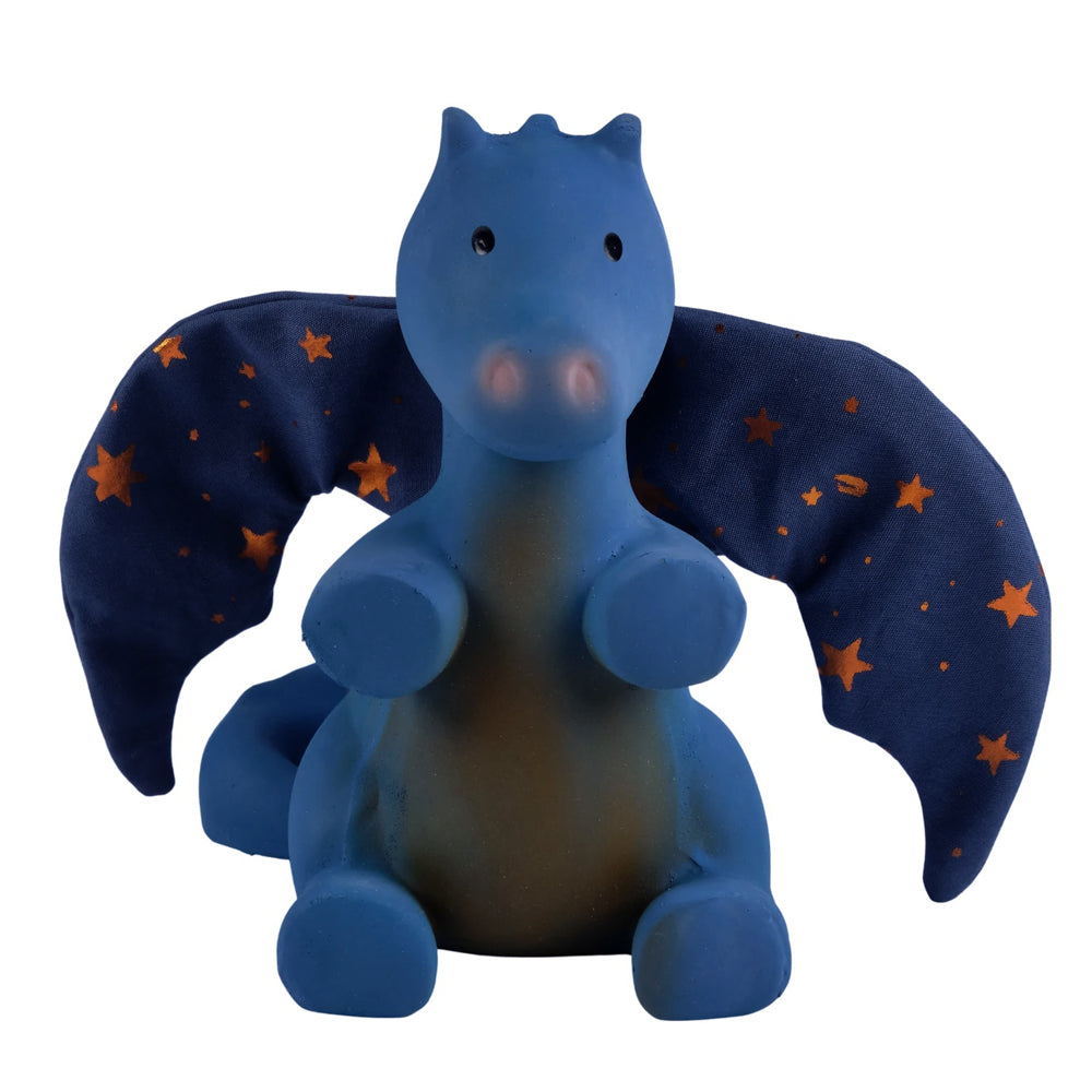 Midnight Dragon Natural Rubber Baby Rattle