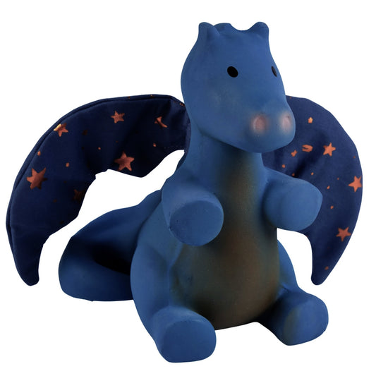 Midnight Dragon Natural Rubber Baby Rattle