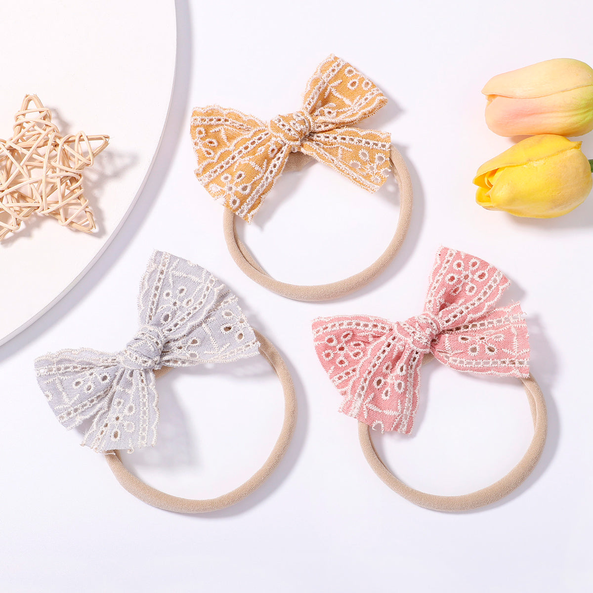Fifi Vintage Lace Bow Headband