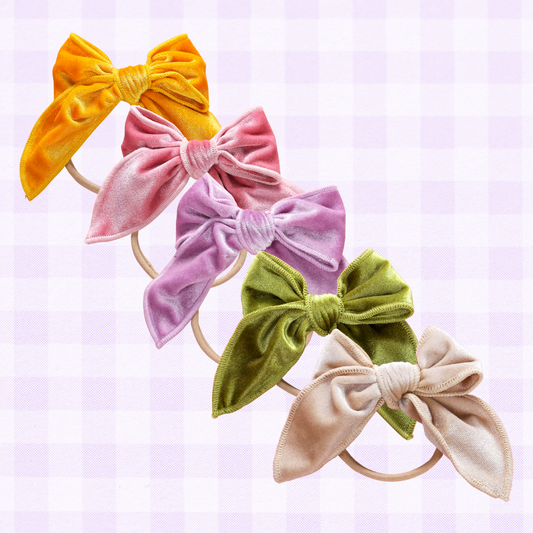 Scarlett Velvet Bow Mini Headband