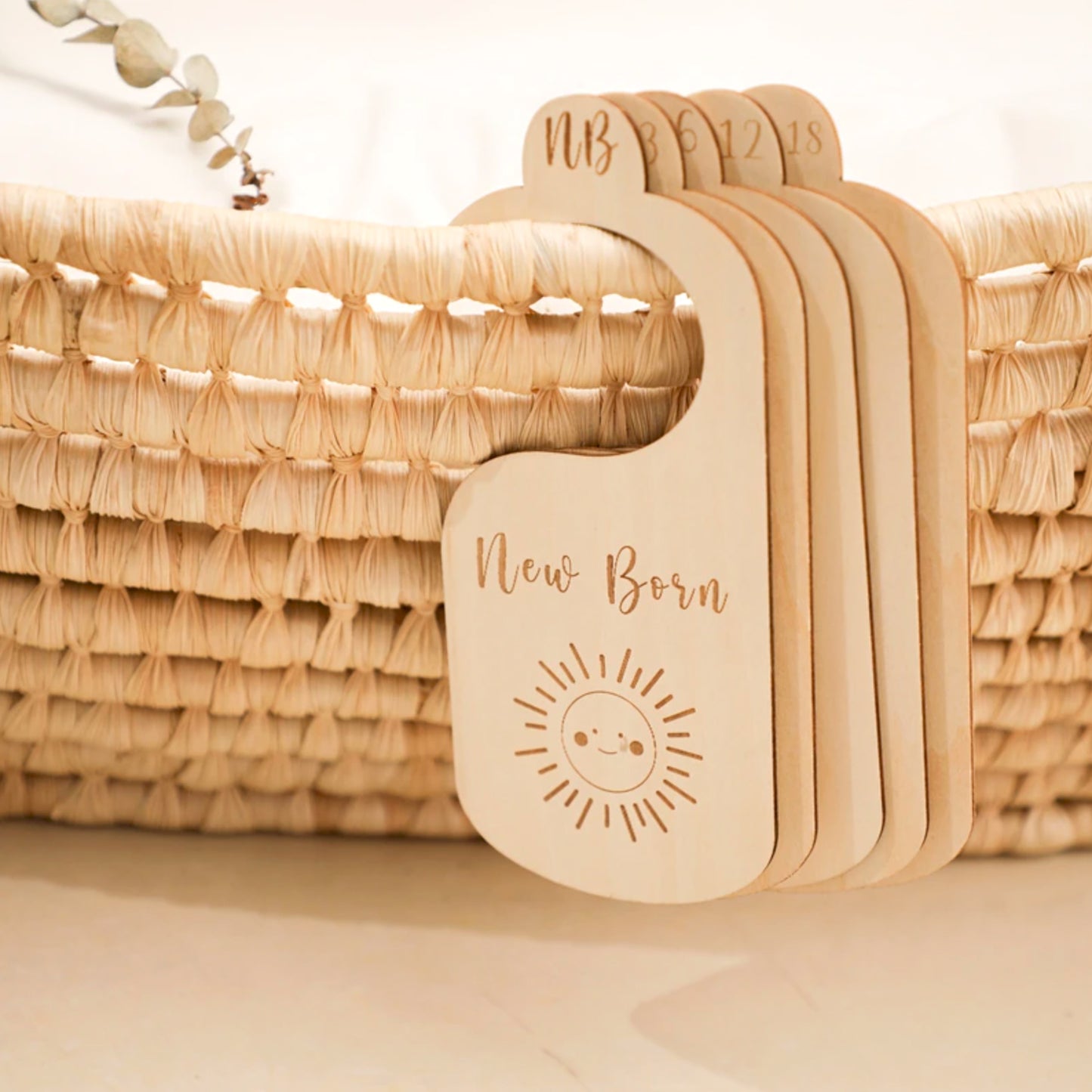 Boho Wooden Closet Dividers - Set of 5