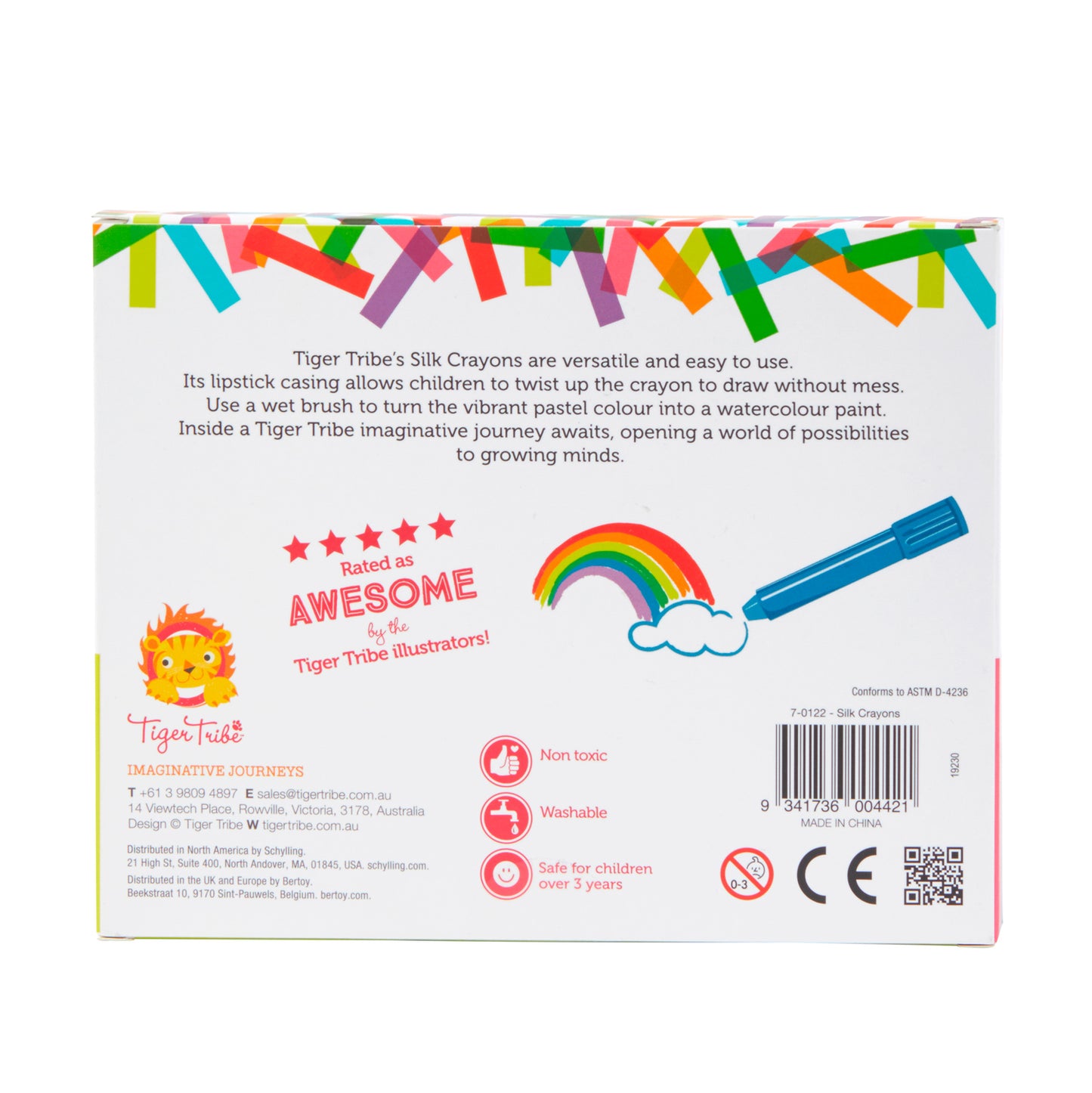 Silk Crayons - Set of 8