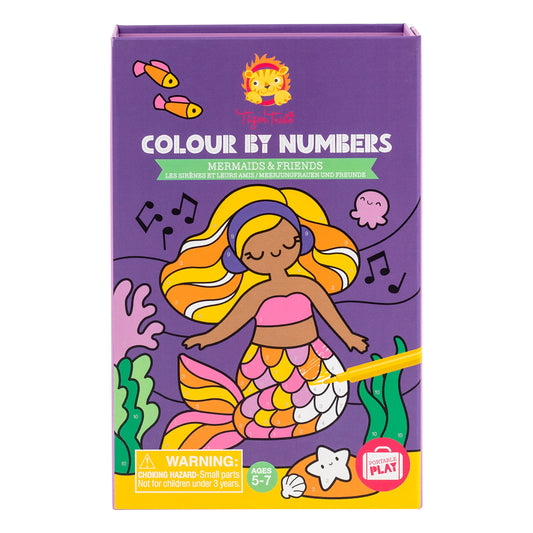 Colour by Numbers - Mermaids & Friends