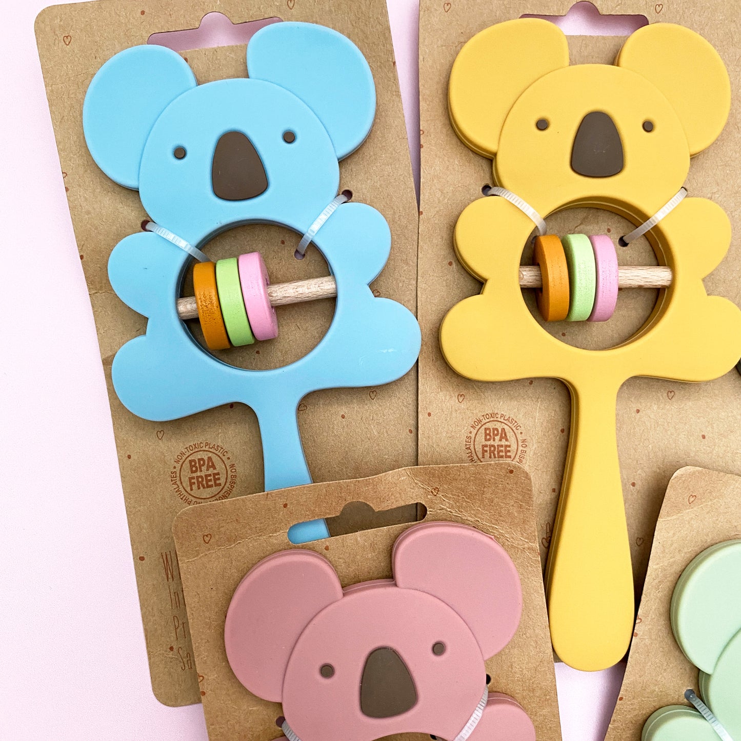 Koala Silicone Baby Rattle & Teether