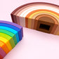 Silicone Rainbow Stacker Large - Bright