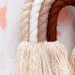 Boho Rainbow Macrame Wall Hanging - Beige & Brown