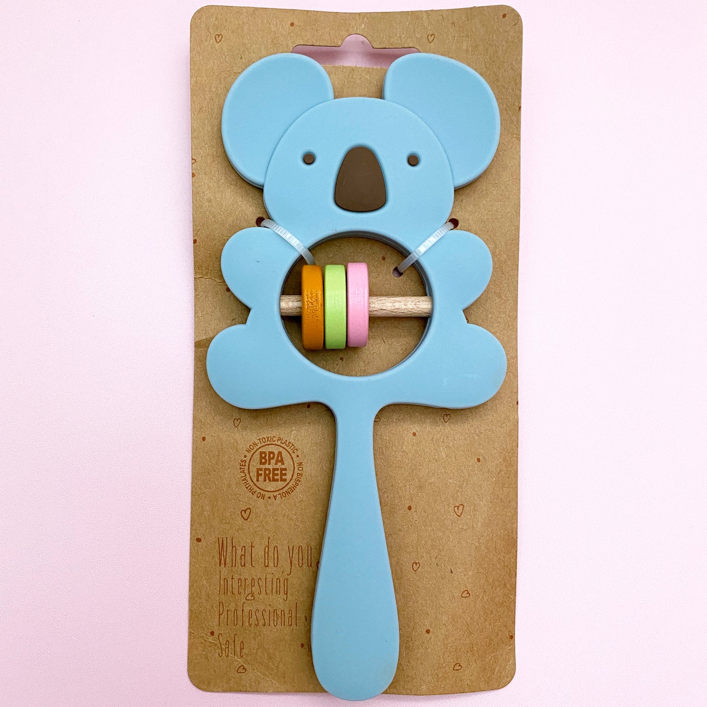 Koala Silicone Baby Rattle & Teether